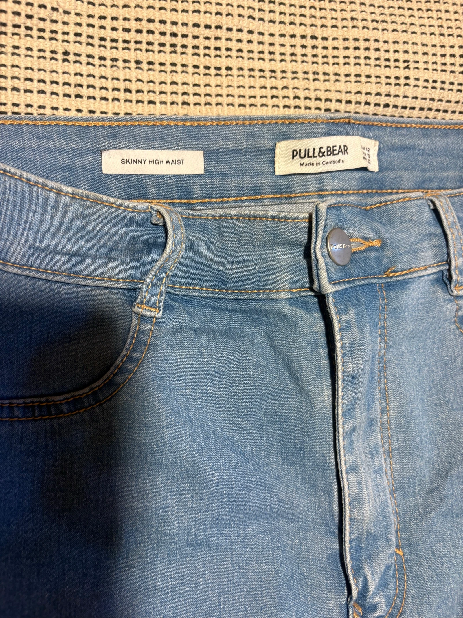 Jeans Pull&Bear skinny taille haute bleu taille 42 / Jean slim bleu L – photo 4